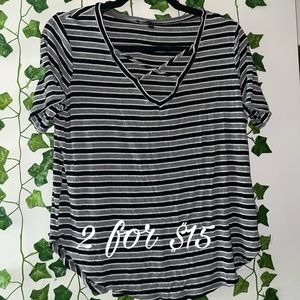 Black and white T-shirt